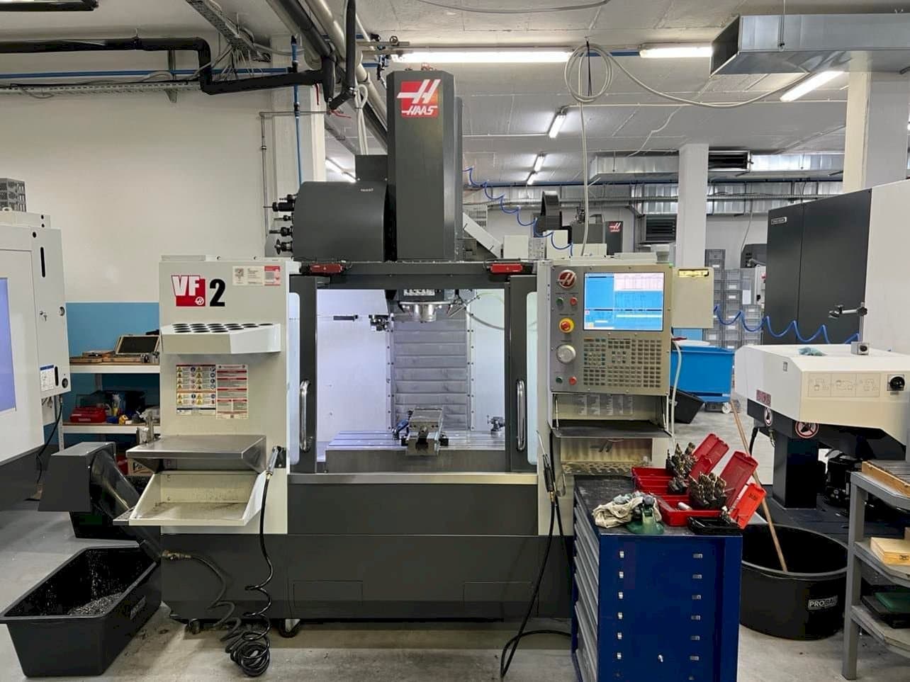 Front view of HAAS VF-2  machine