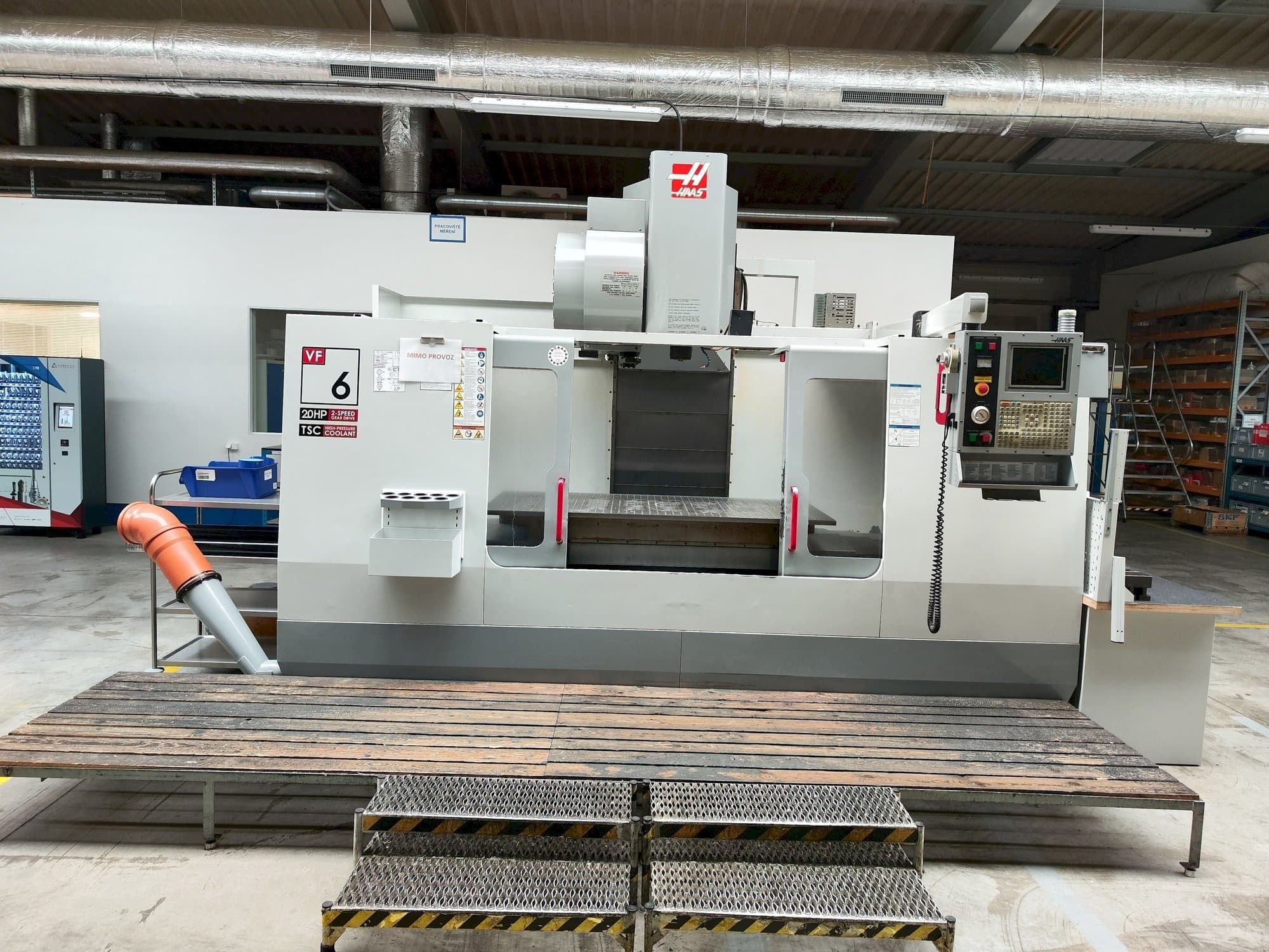 Front view of HAAS VF-6  machine