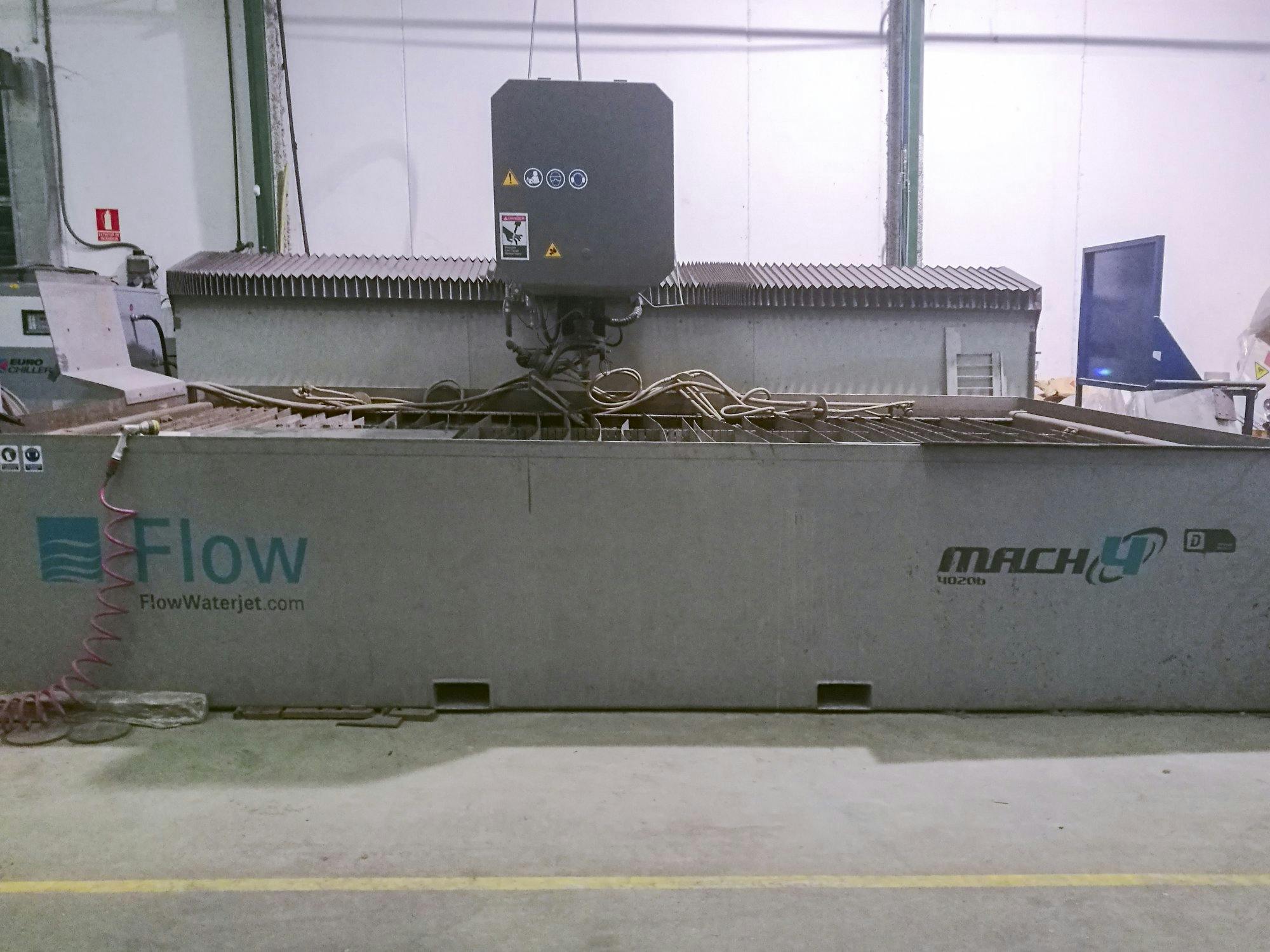 Front view of Flow Mach4 4020b Machine