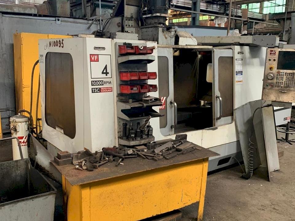 Front view of HAAS VF-4  machine