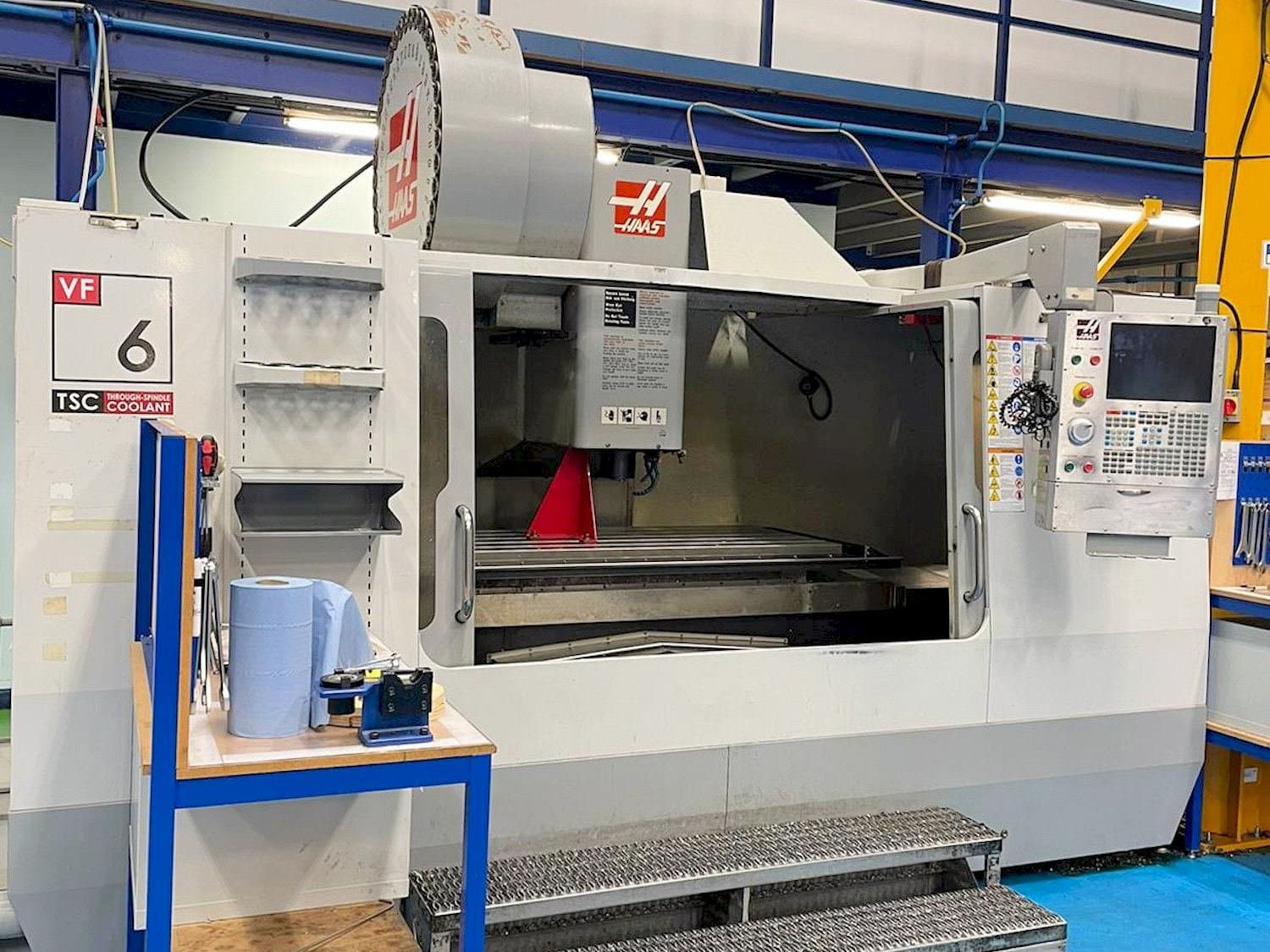 Front view of HAAS VF-6  machine