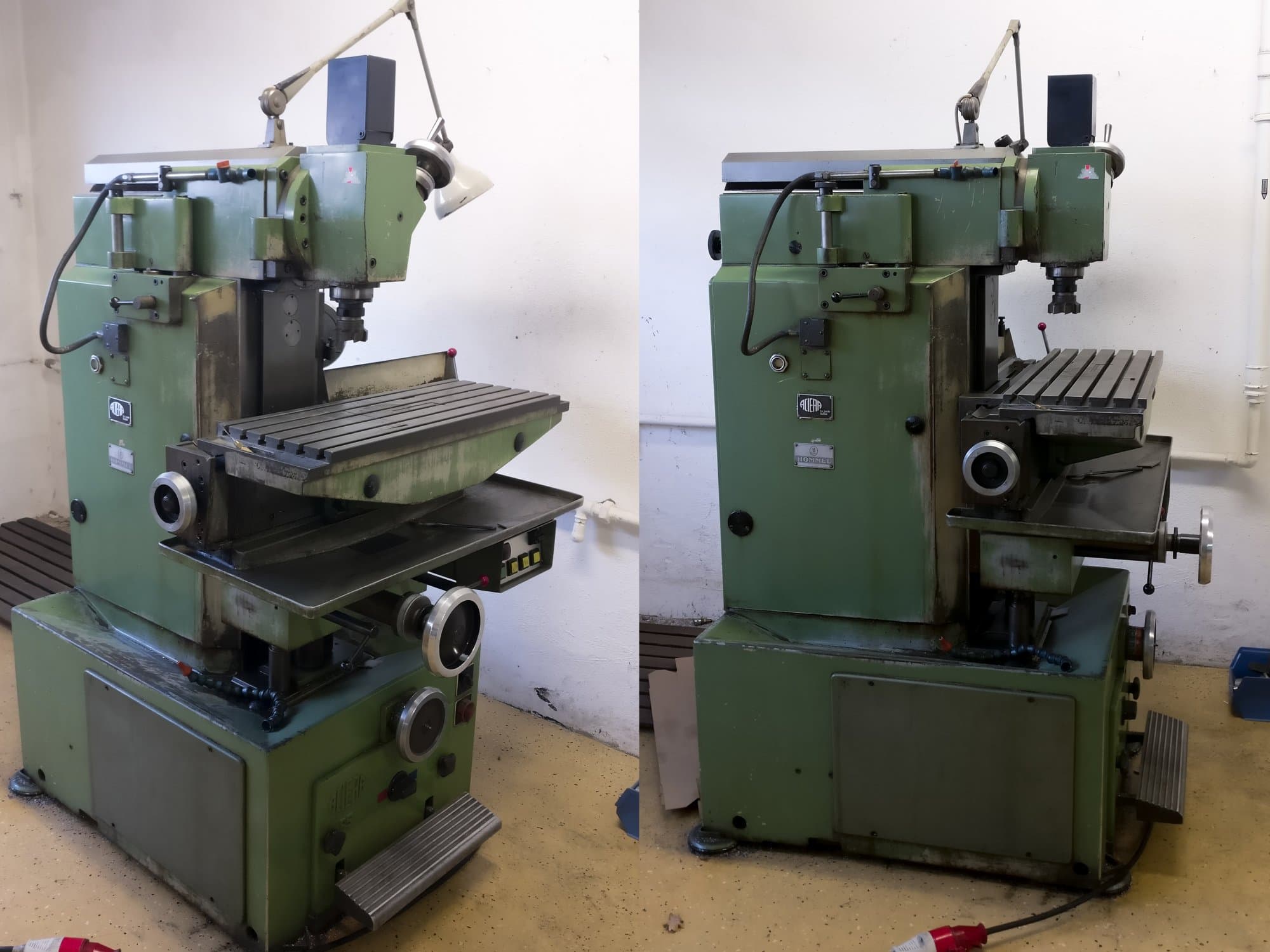 Left view of Aciera F5 machine