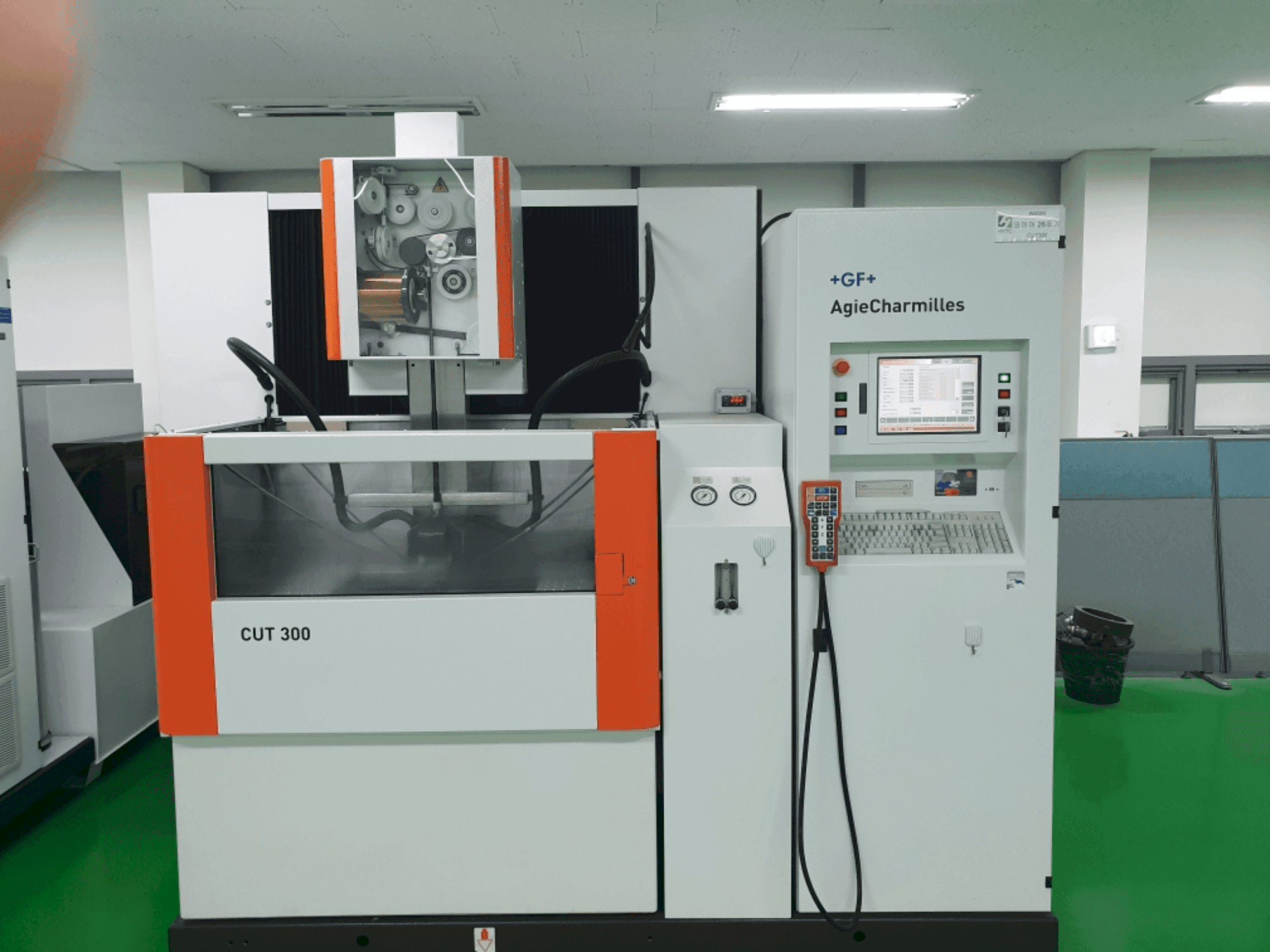 Front view of AGIE CUT 300  machine