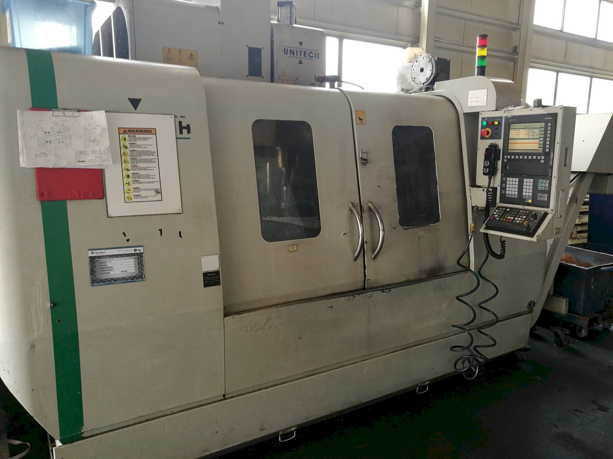 Front view of UNITECH VMC-1250P3 machine