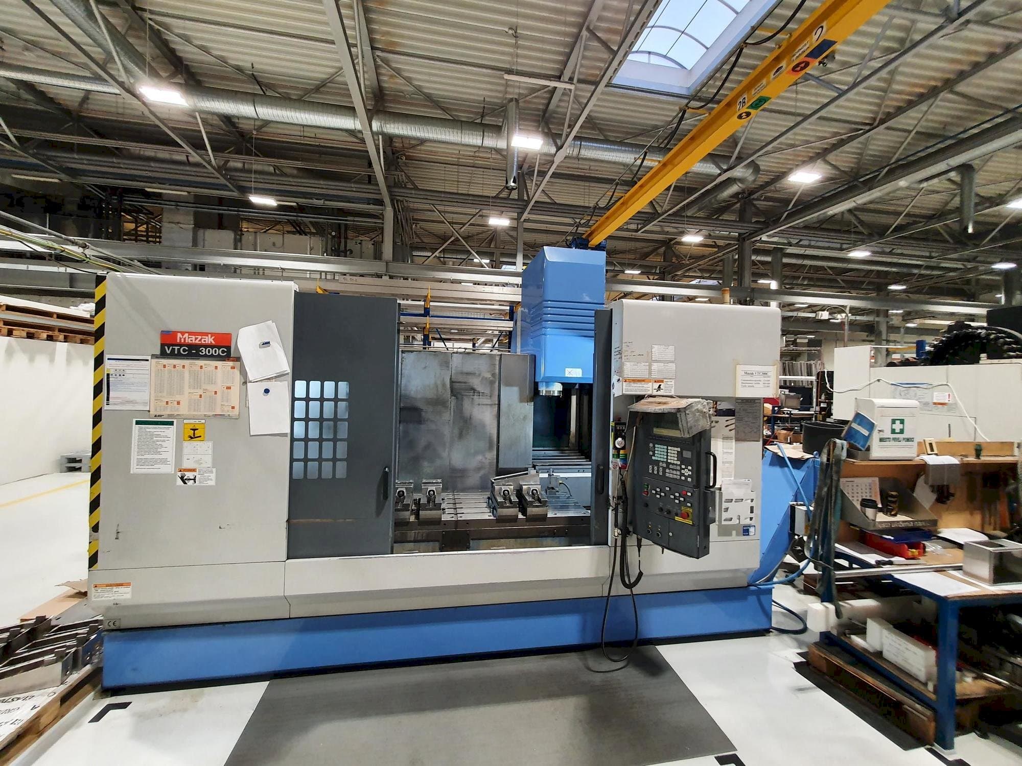 Front view of Mazak VTC-300C machine