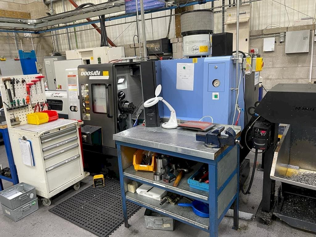 Front view of Doosan Lynx 220 LMA machine