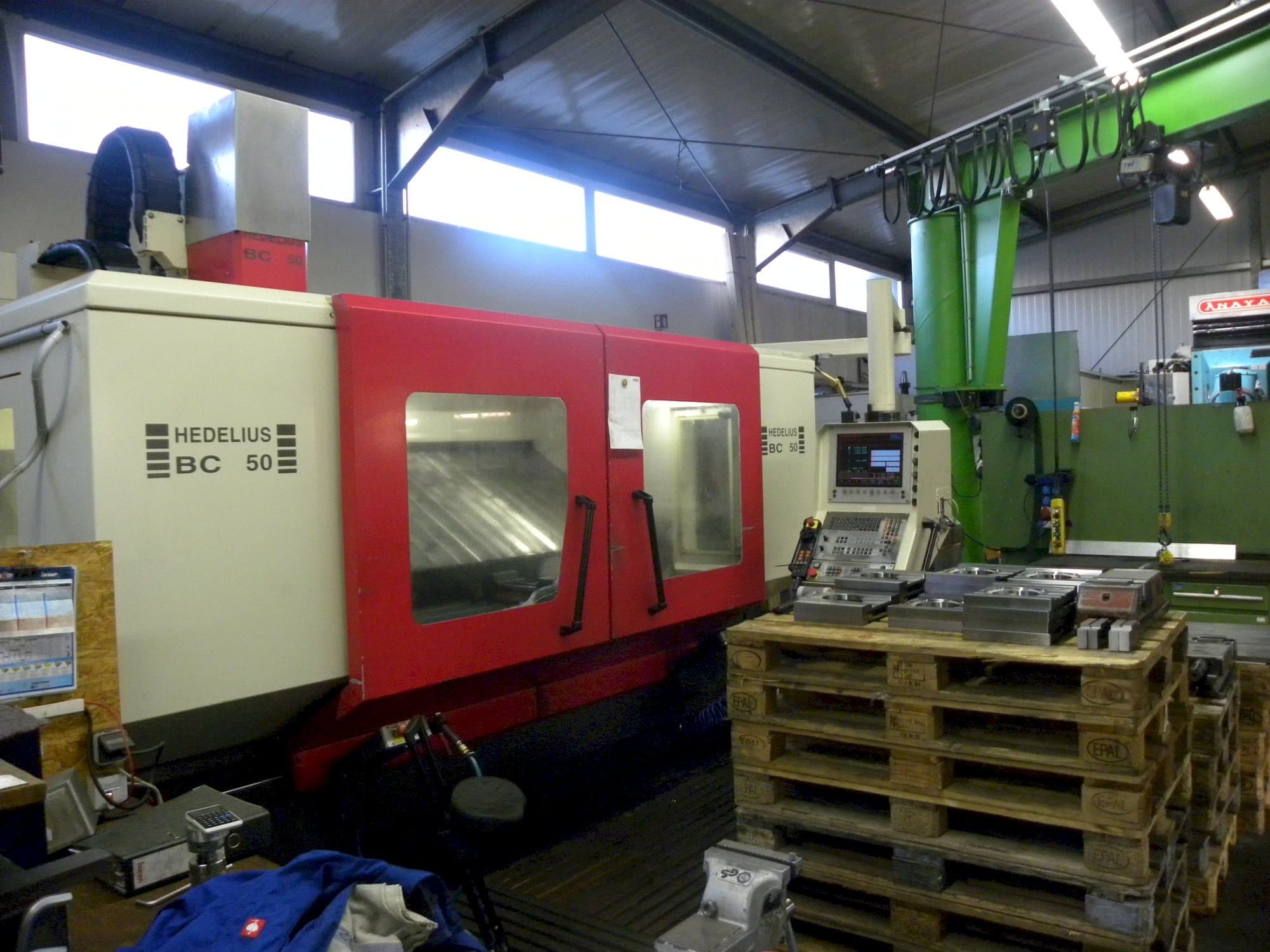 Front view of HEDELIUS BC-50 machine