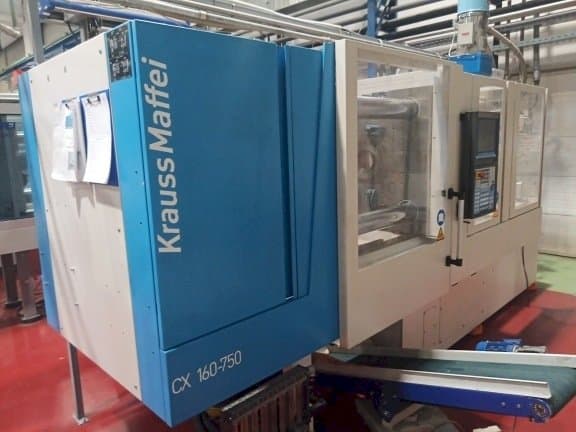 Front view of Krauss Maffei KM 160-750 CX machine
