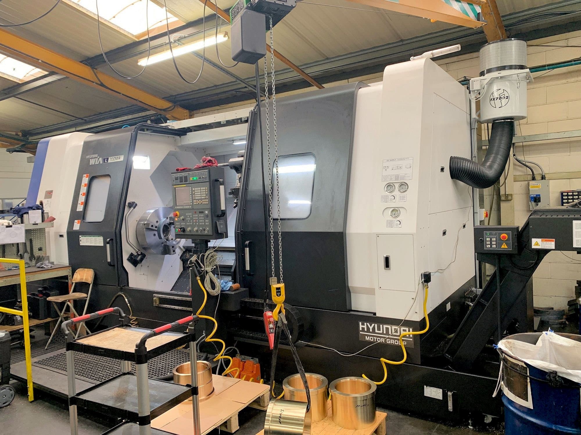 Front view of Hyundai Wia L 700MA machine