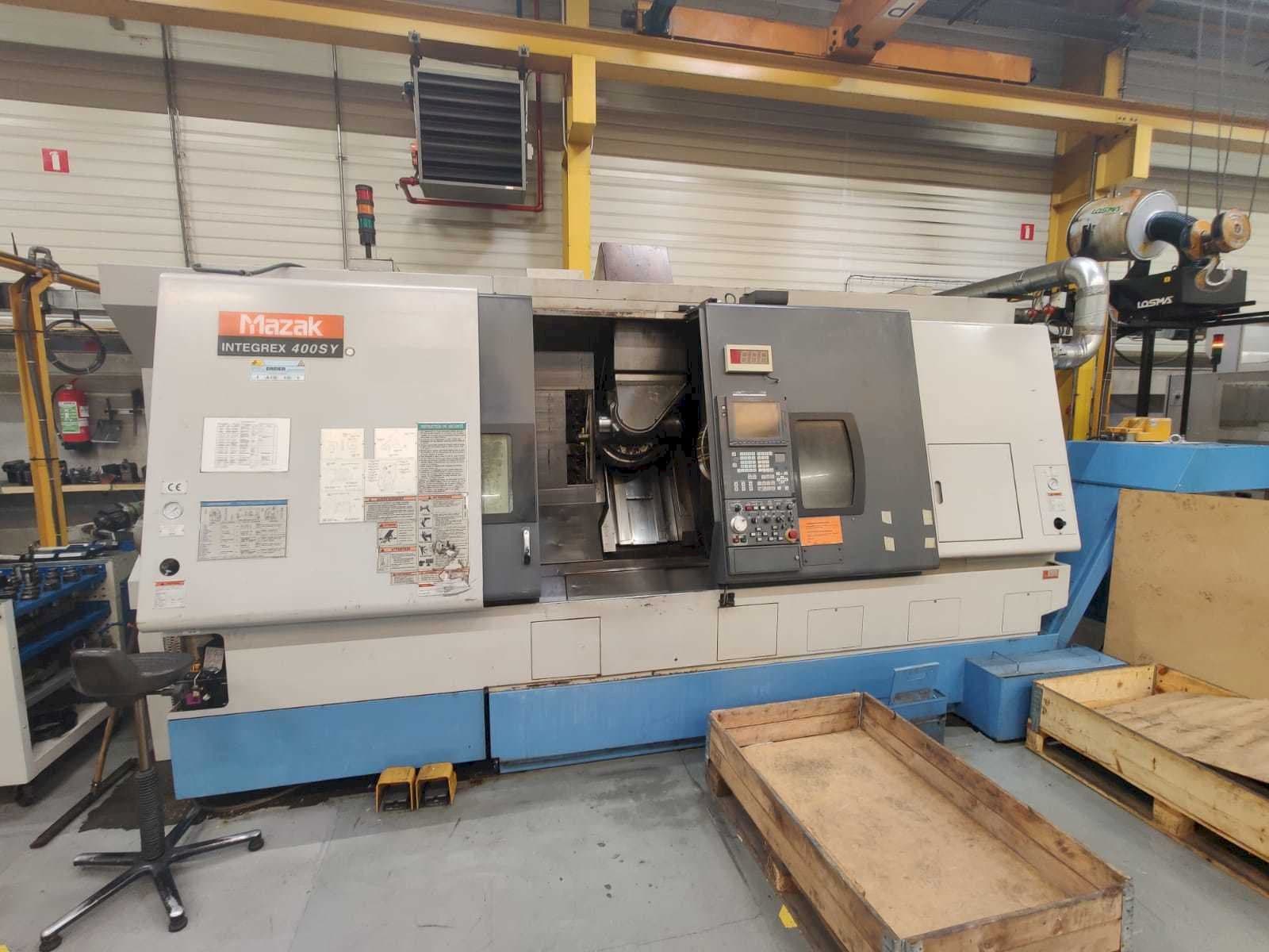 Front view of Mazak INTEGREX 400SY machine