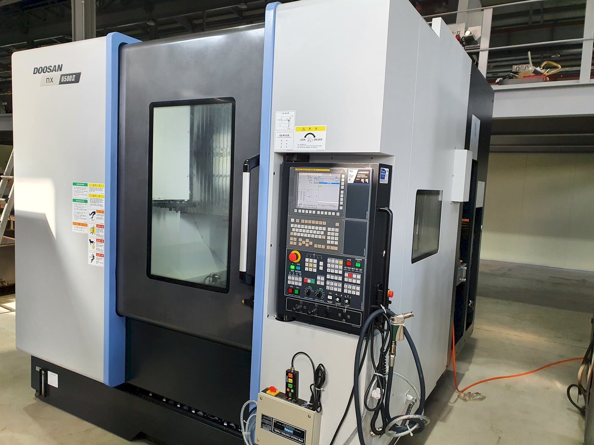 Front view of Doosan NX6500Ⅱ  machine