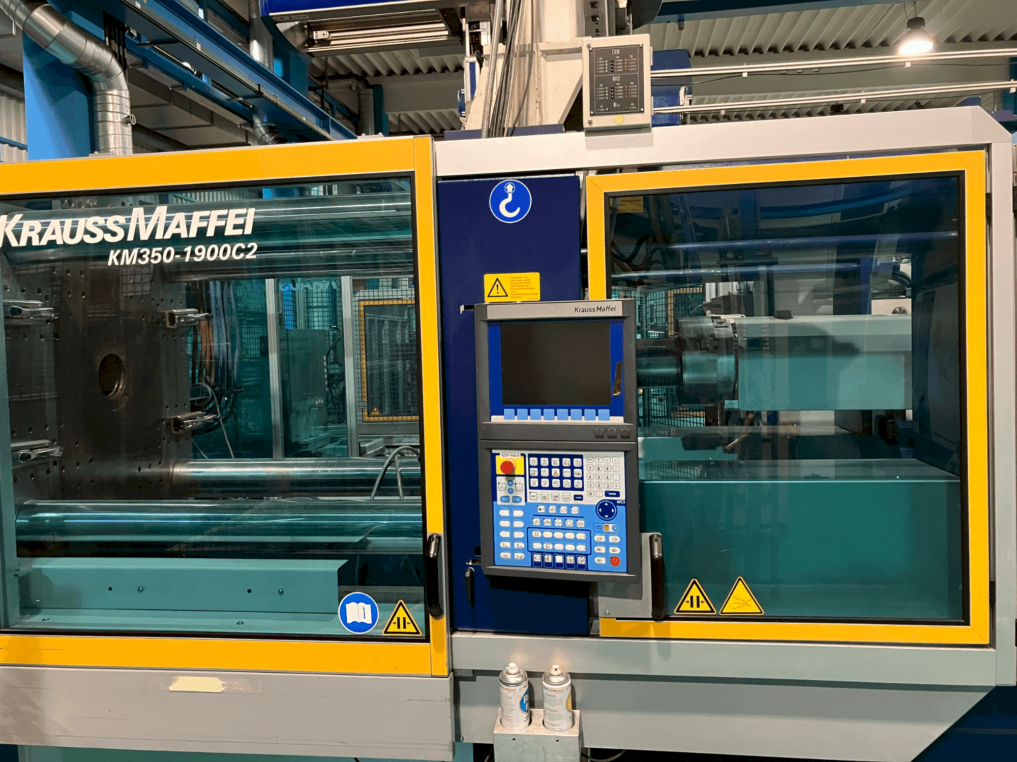 Front view of Krauss Maffei KM350  machine