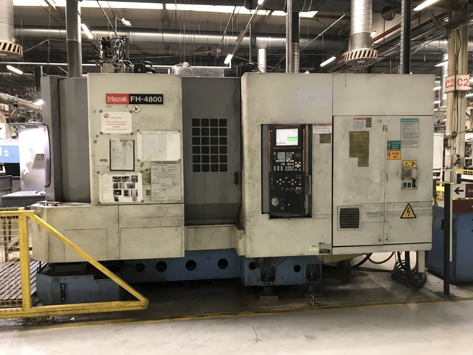Front view of Mazak FH-4800 40T machine