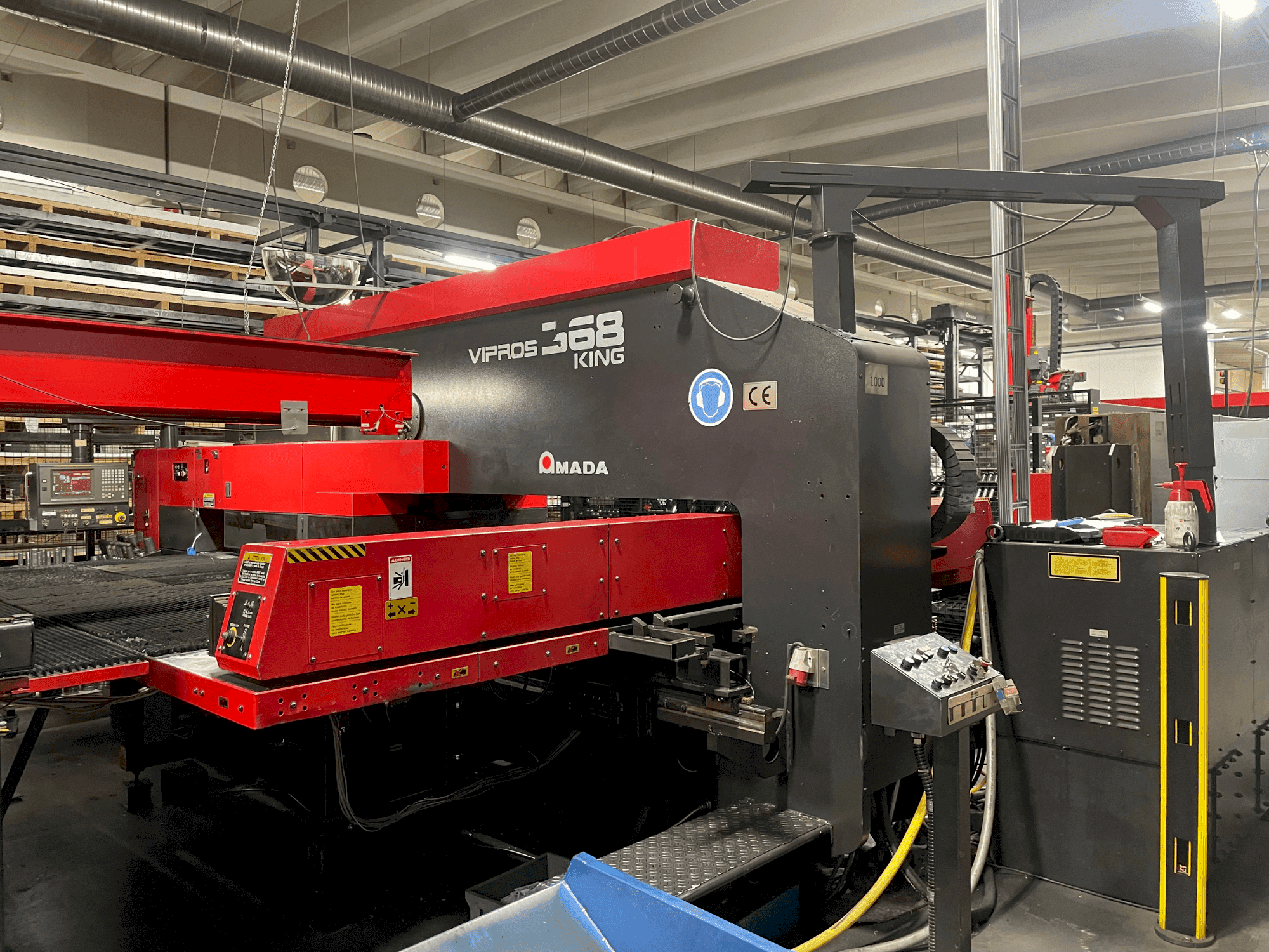 Front view of AMADA Vipros King 368 machine