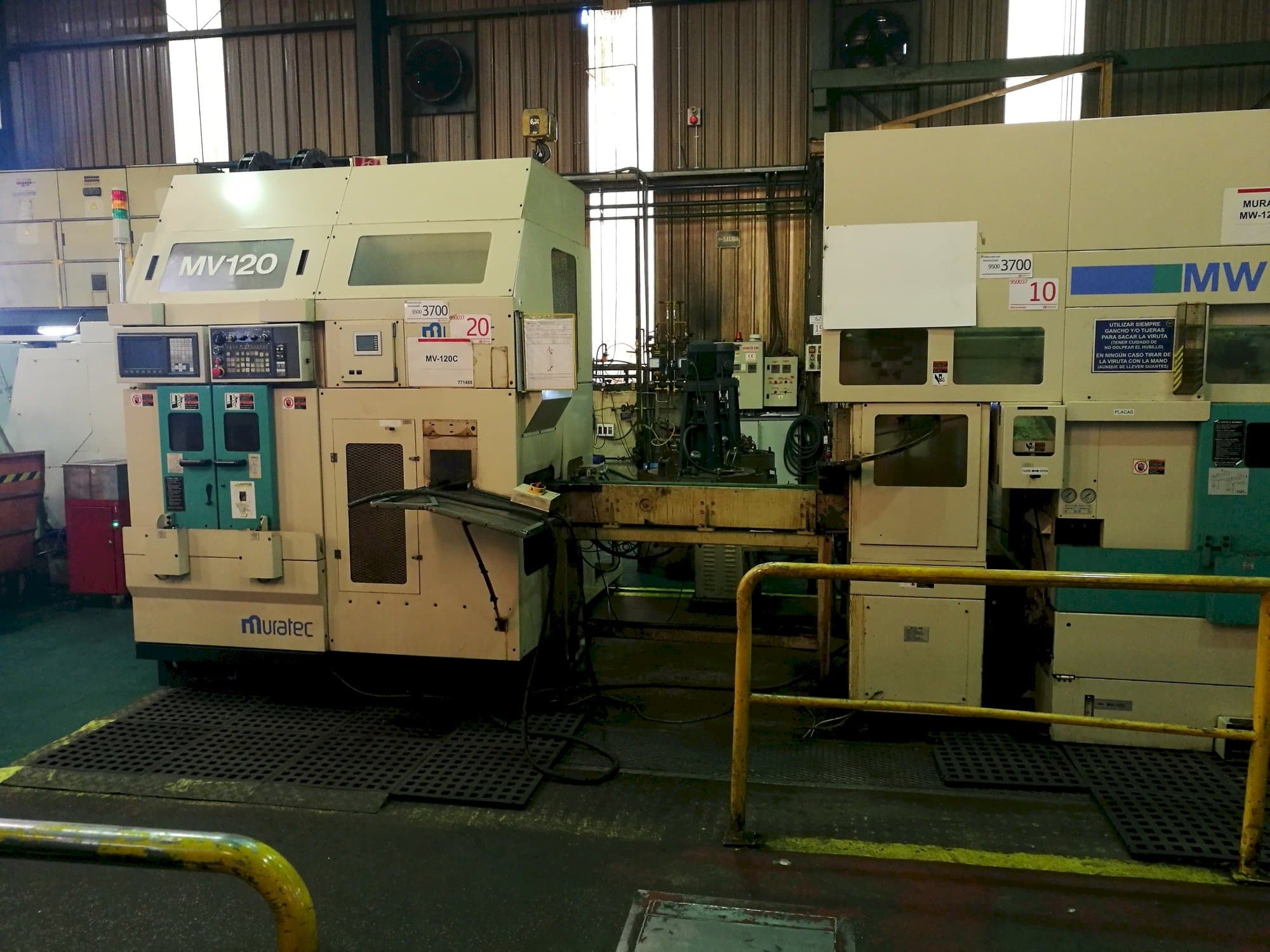 Front view of Muratec MV120 machine