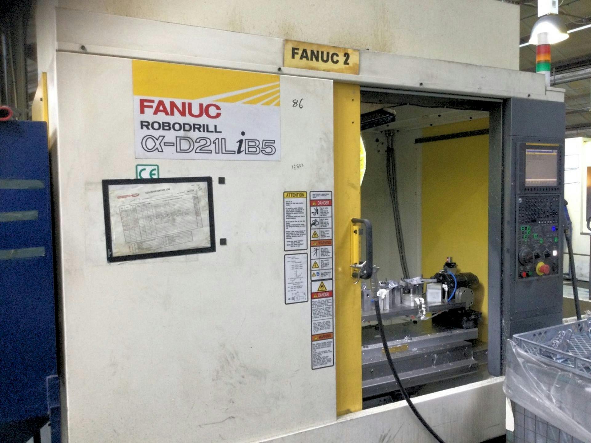 Front view of FANUC Robodrill Alpha D21LiB5  machine