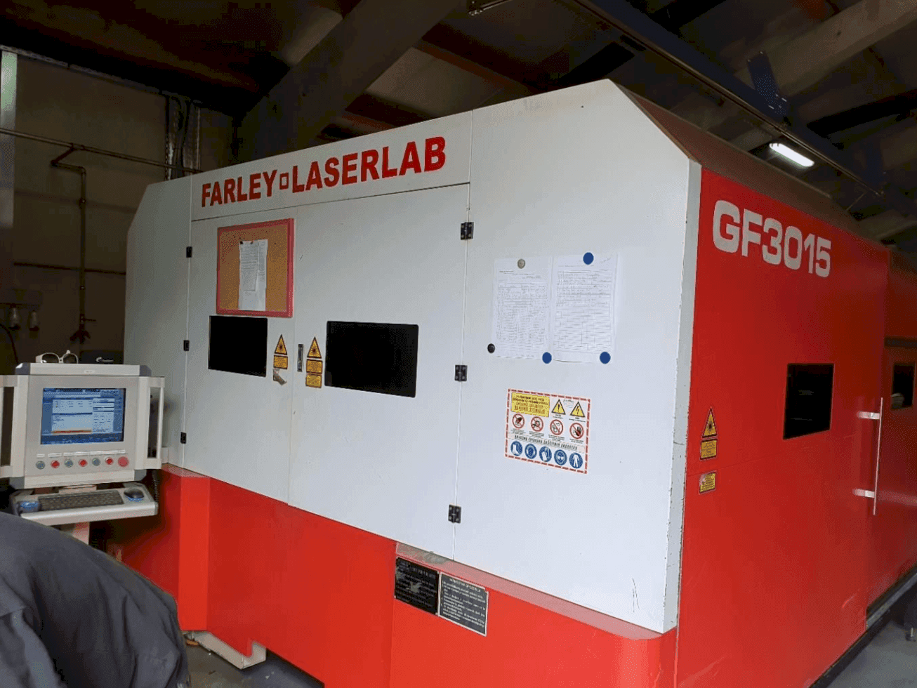 Front view of Farley Laserlab Ht Gf 3015 Fiber machine