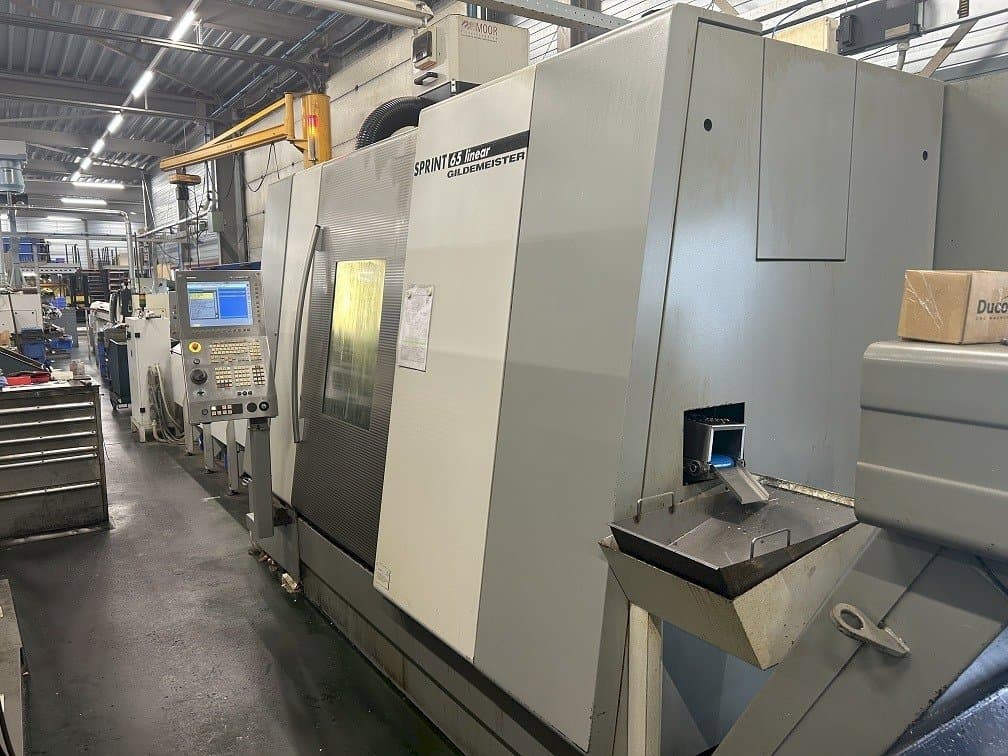 Front view of Gildemeister sprint 65 linear machine