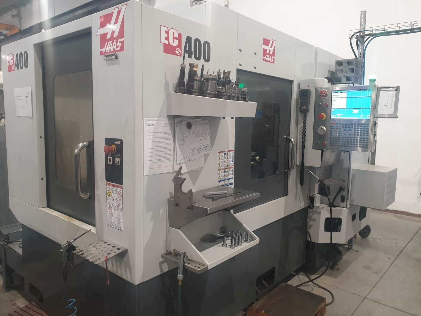 Front view of HAAS EC400  machine