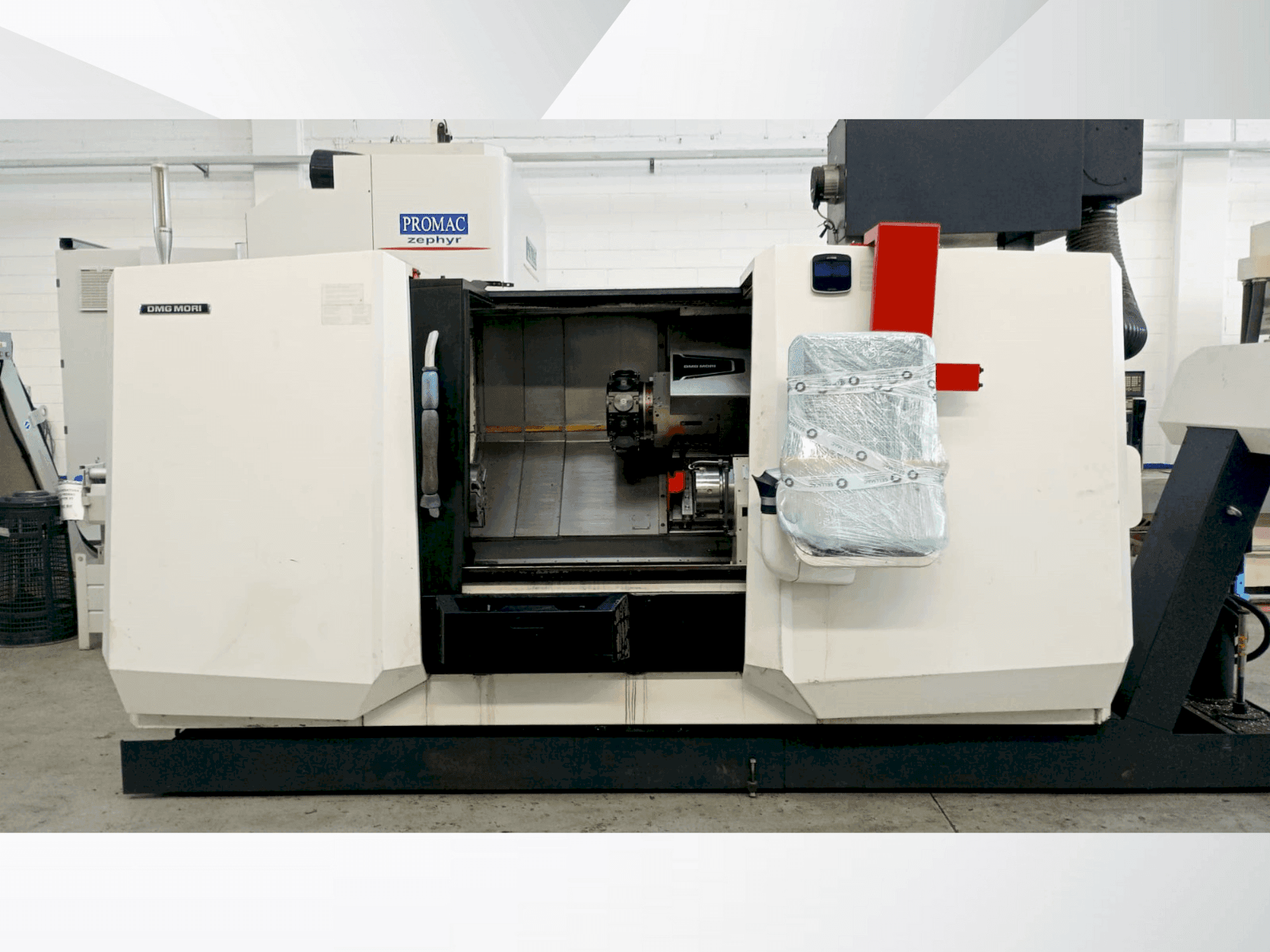 Front view of DMG MORI CLX 550 machine