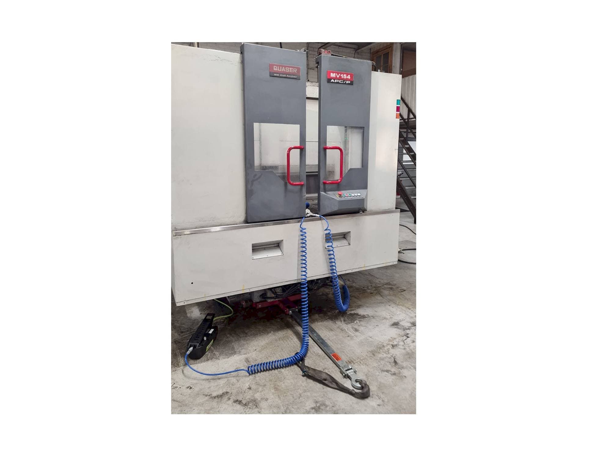 Front view of Quaser MV154APC/P12 machine