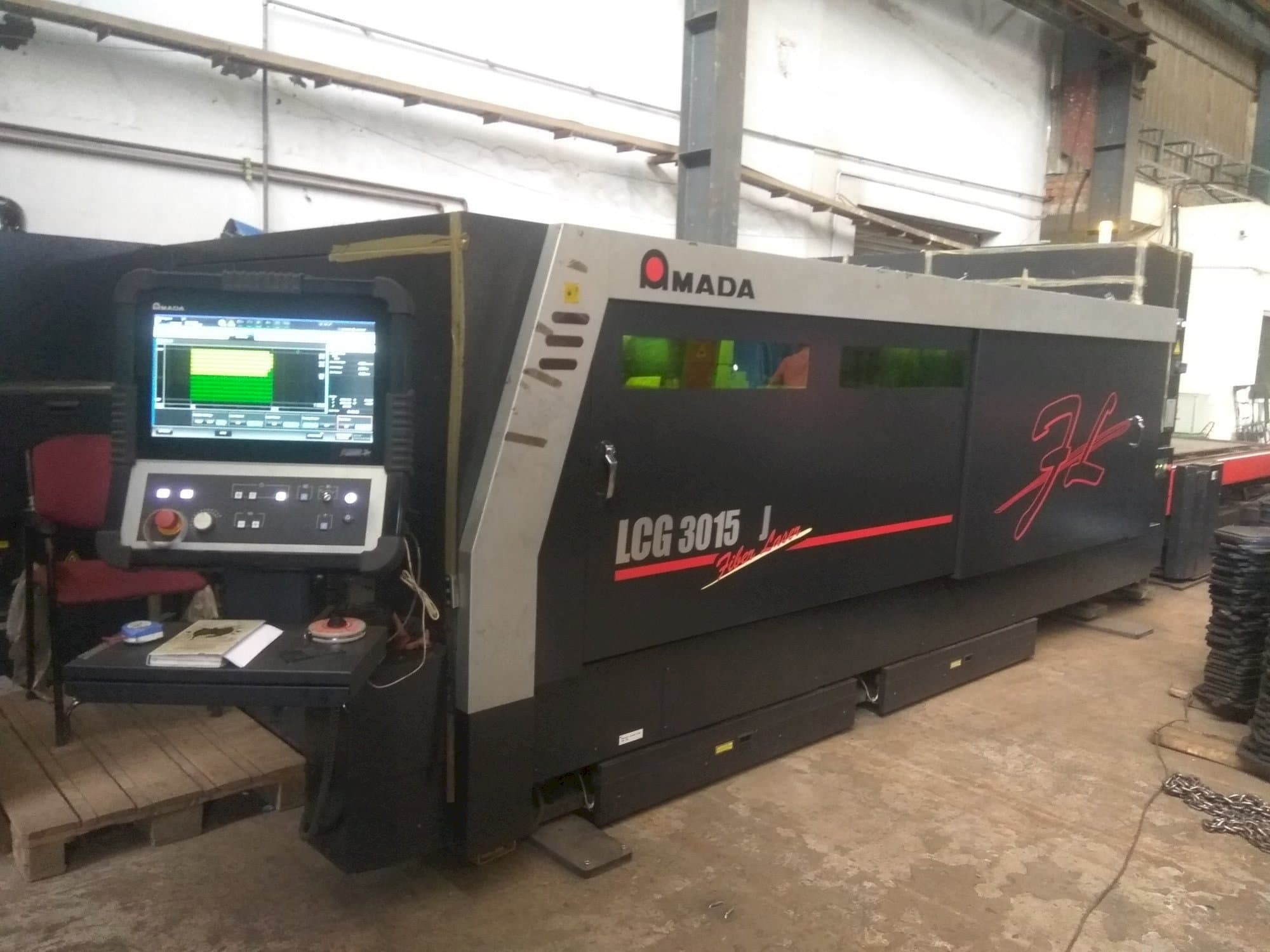 Front view of AMADA LCG3015AJ  machine