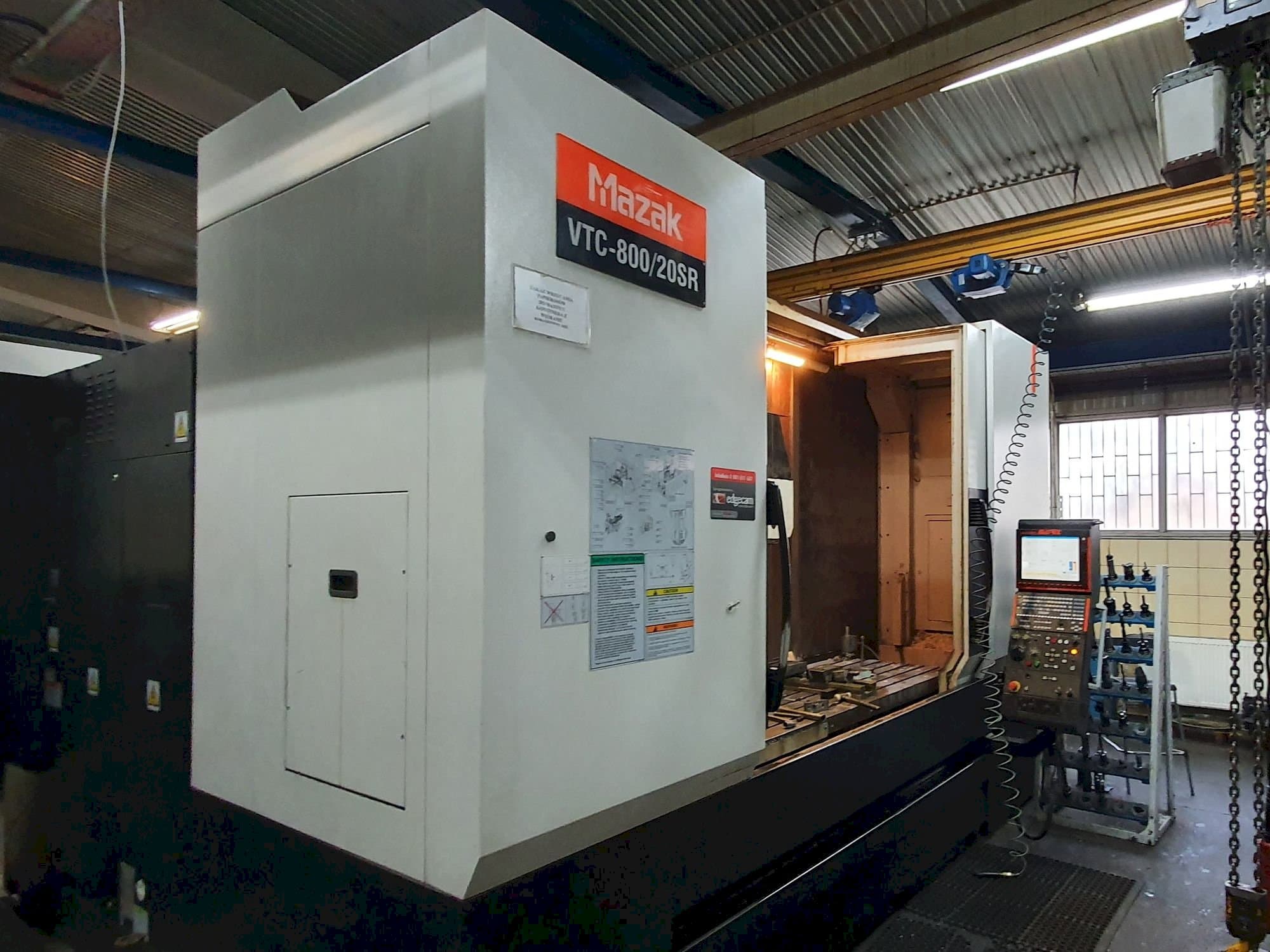 Front view of Mazak VTC-800/20SR machine