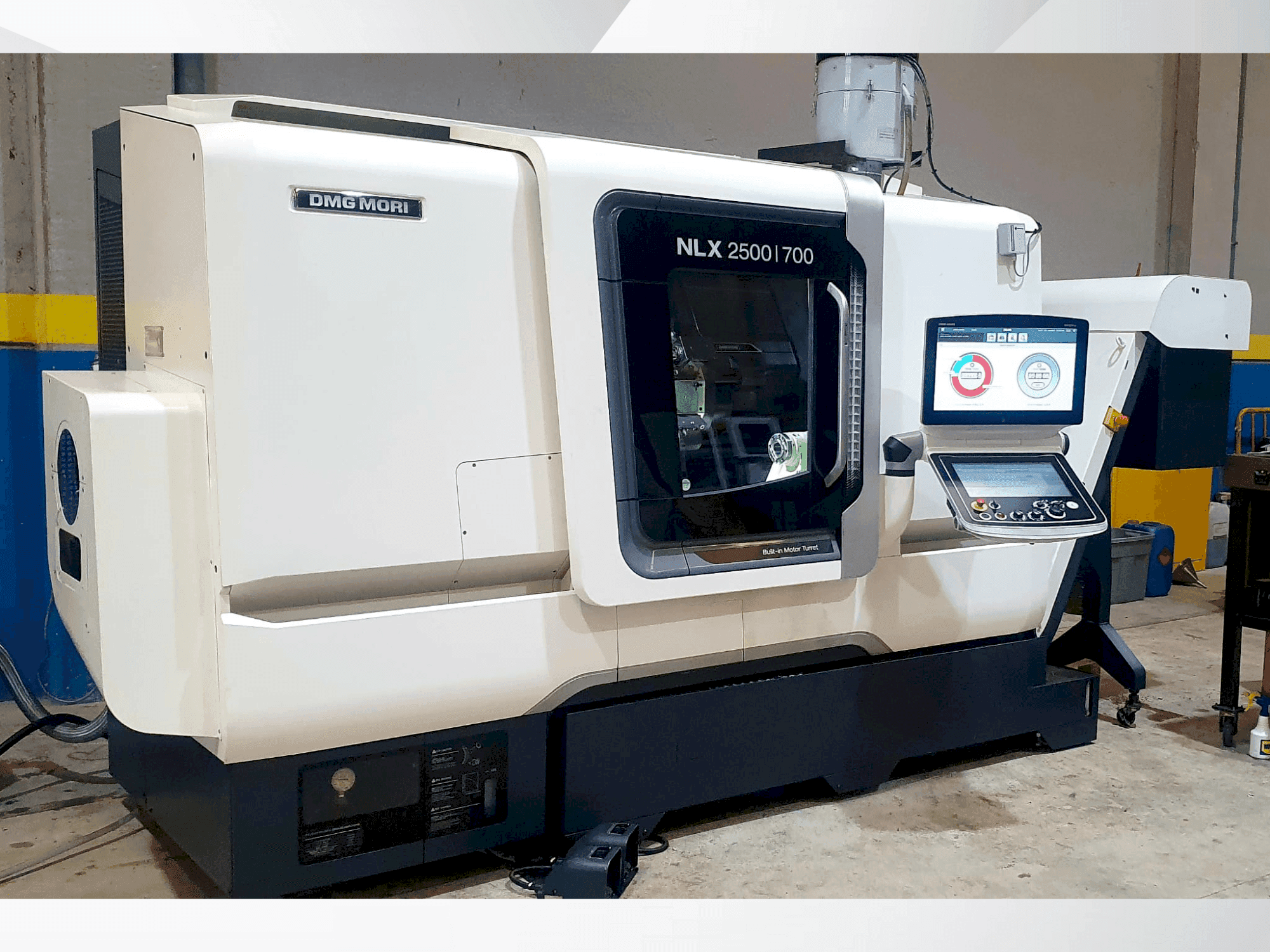 Front view of DMG MORI NLX2500Y/700 machine