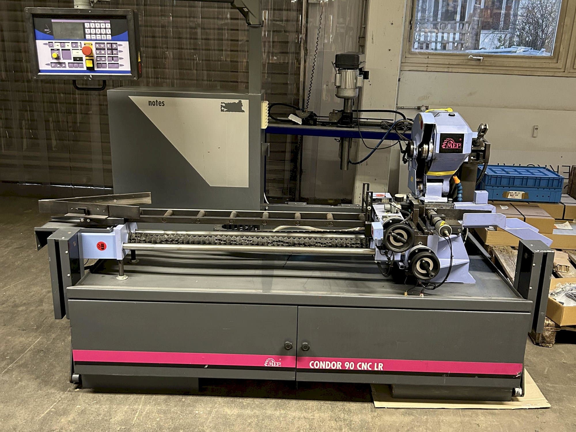 Front view of MEP Condor 90 CNC LR  machine