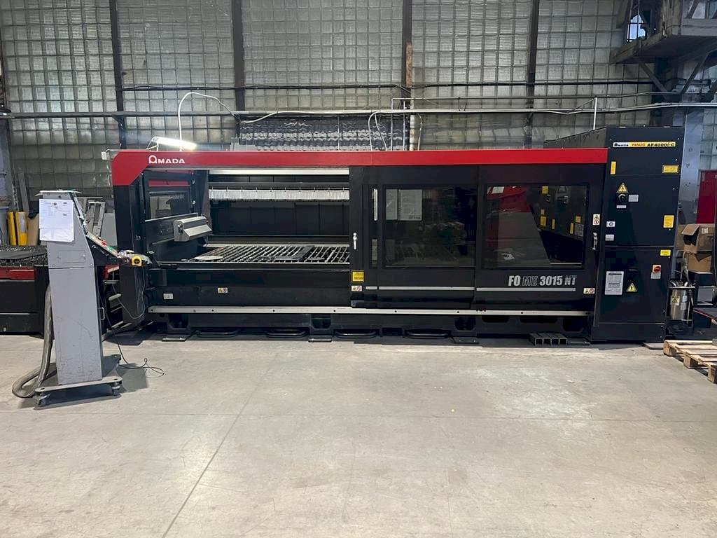 Front view of AMADA F0 MII 3015 NT machine