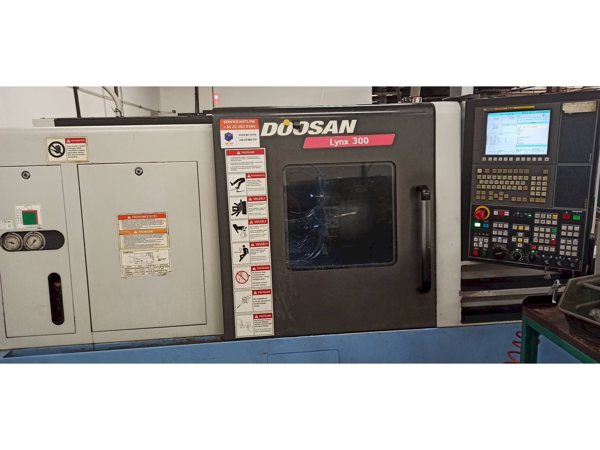 Front view of Doosan Lynx 300 machine