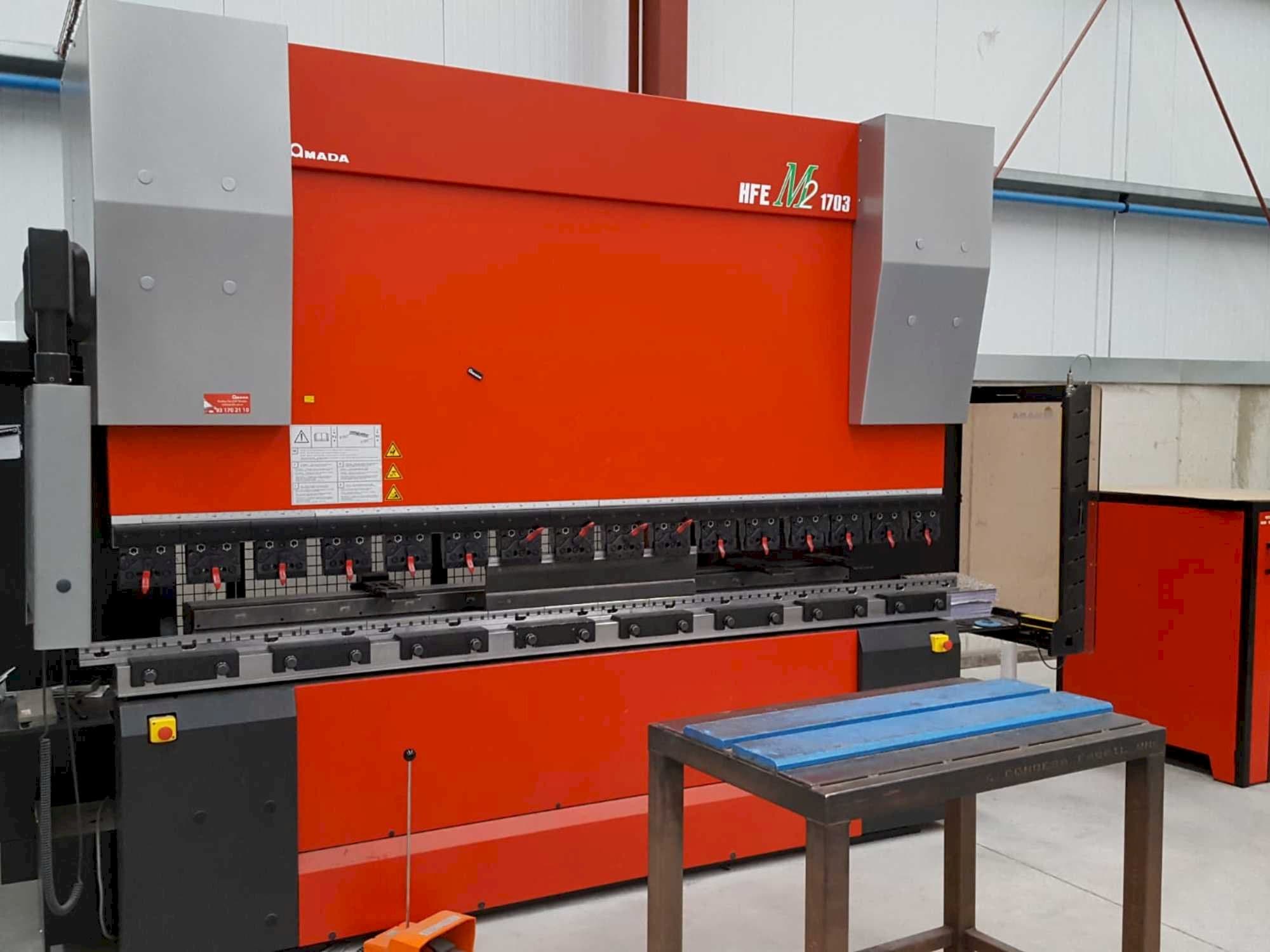 Front view of AMADA HFE M2-EVO 1703  machine