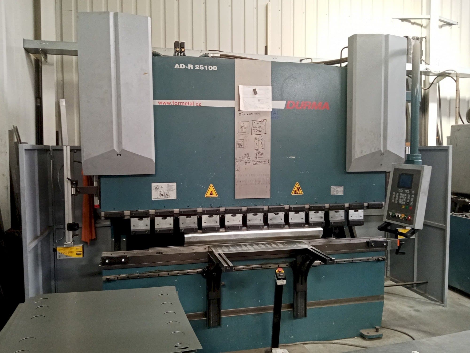 Front view of Durma AD-R 25100 machine