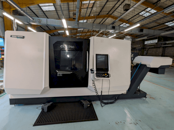 Front view of DMG MORI CLX750 V4  machine