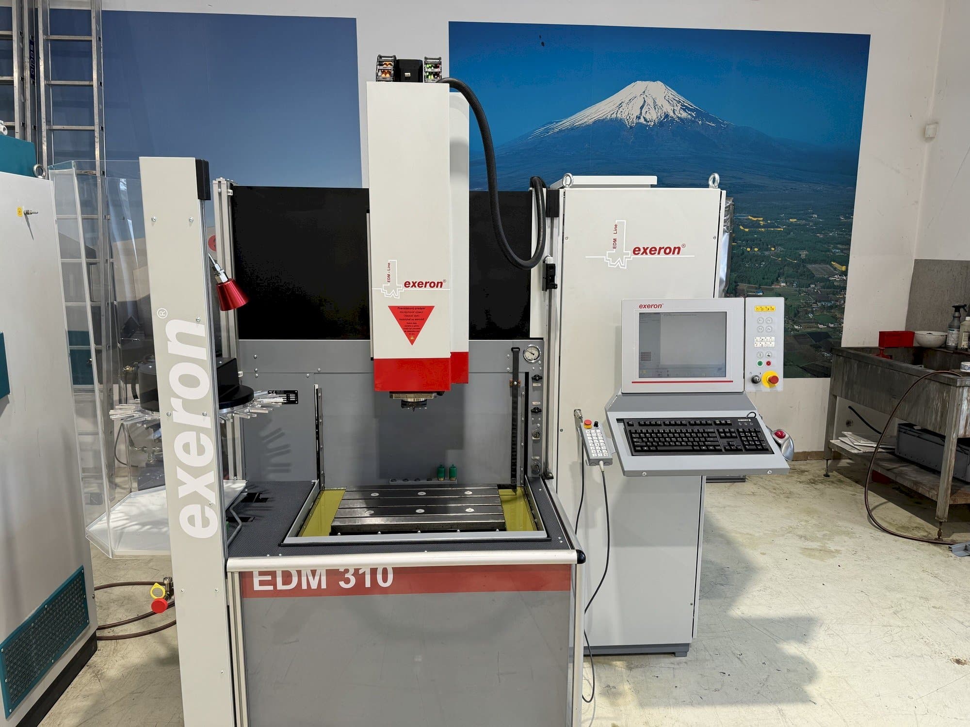 Front view of Exeron EDM 310 MF 20 machine