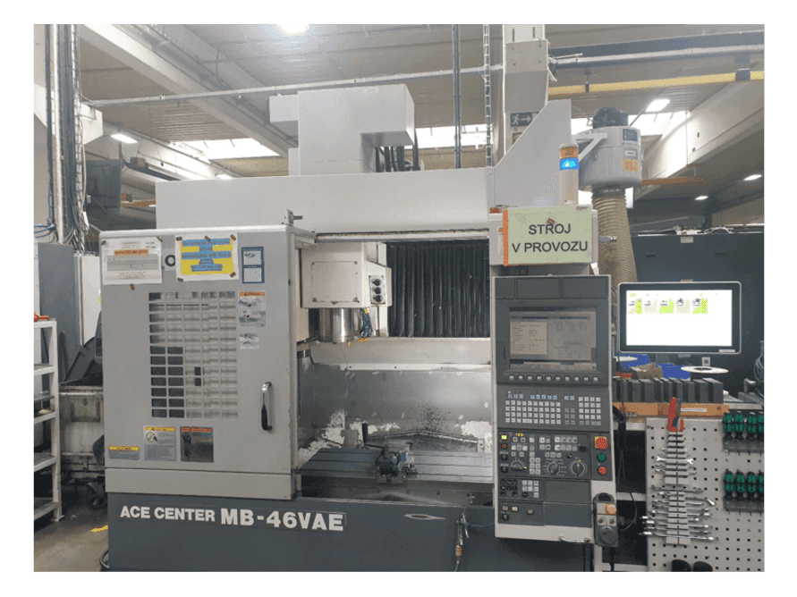 Front view of Okuma MB-46VAE machine