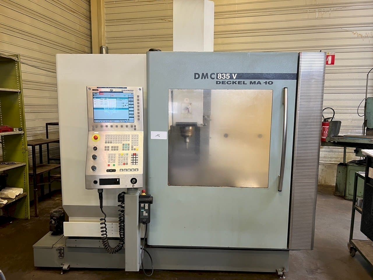 Front view of DMG DMC 835 machine