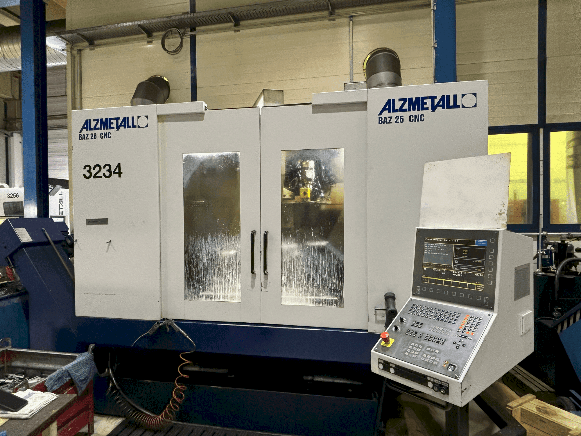 Front view of Alzmetall BAZ 26 machine