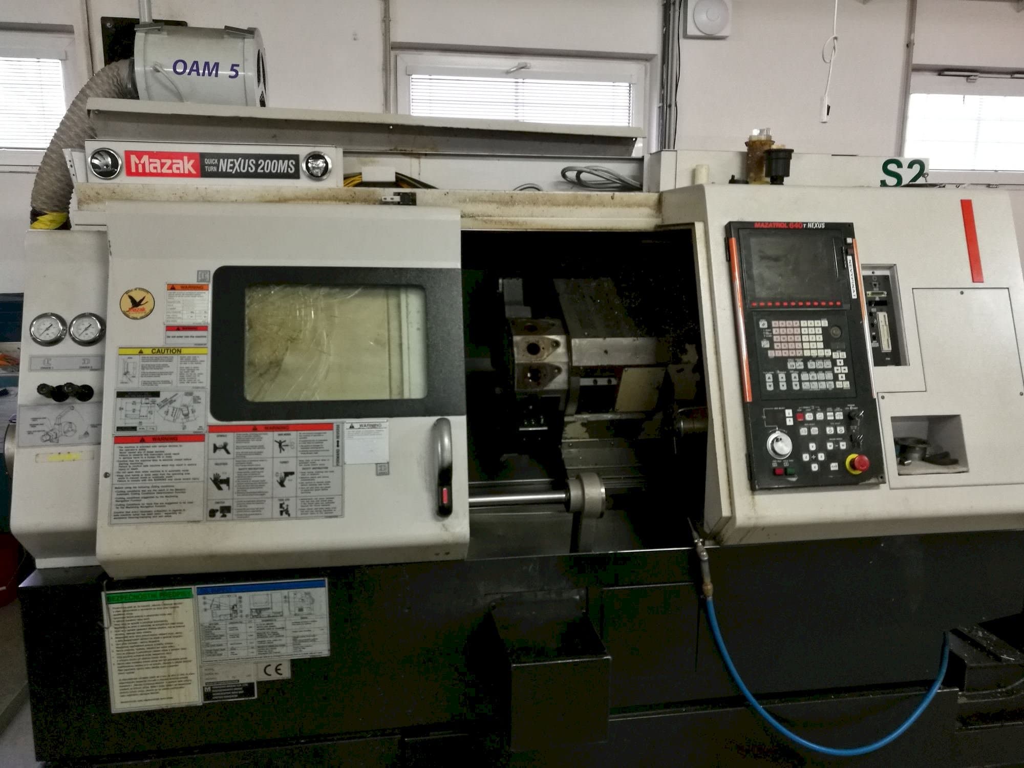 Front view of Mazak QT Nexus-200 MS machine