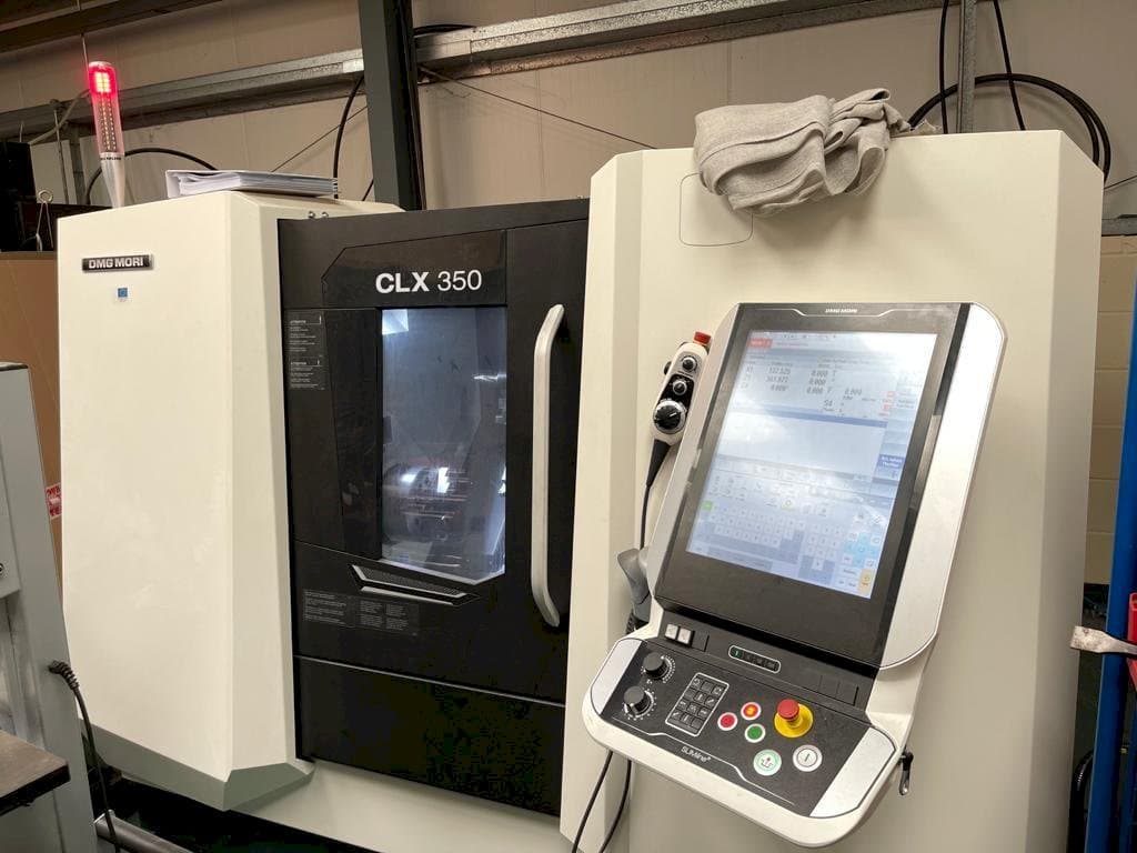 Front view of DMG MORI CLX 350 machine