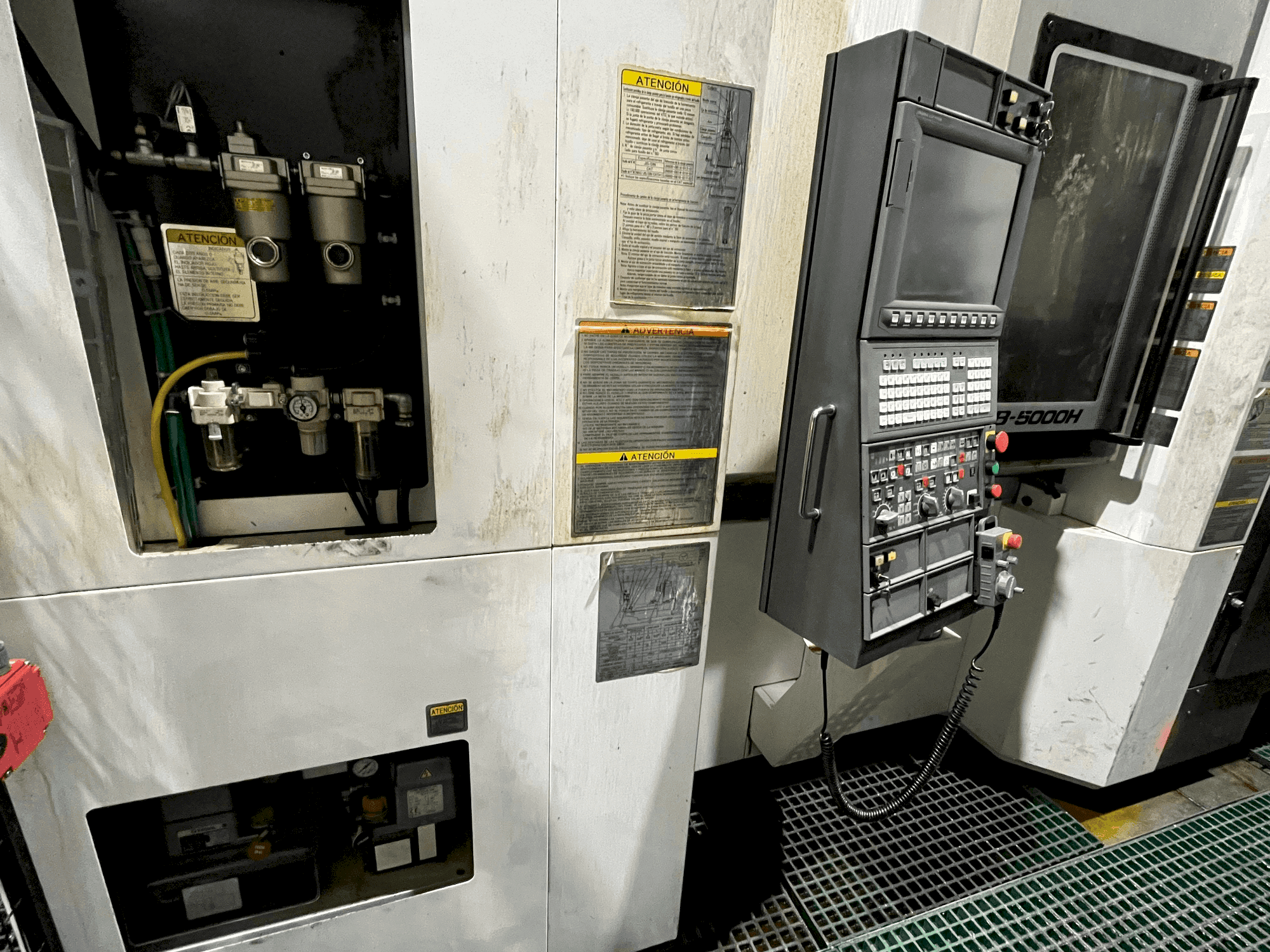 Front view of Okuma MB-5000H machine