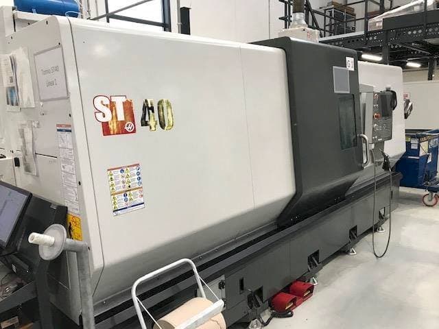 Front view of HAAS ST40 machine