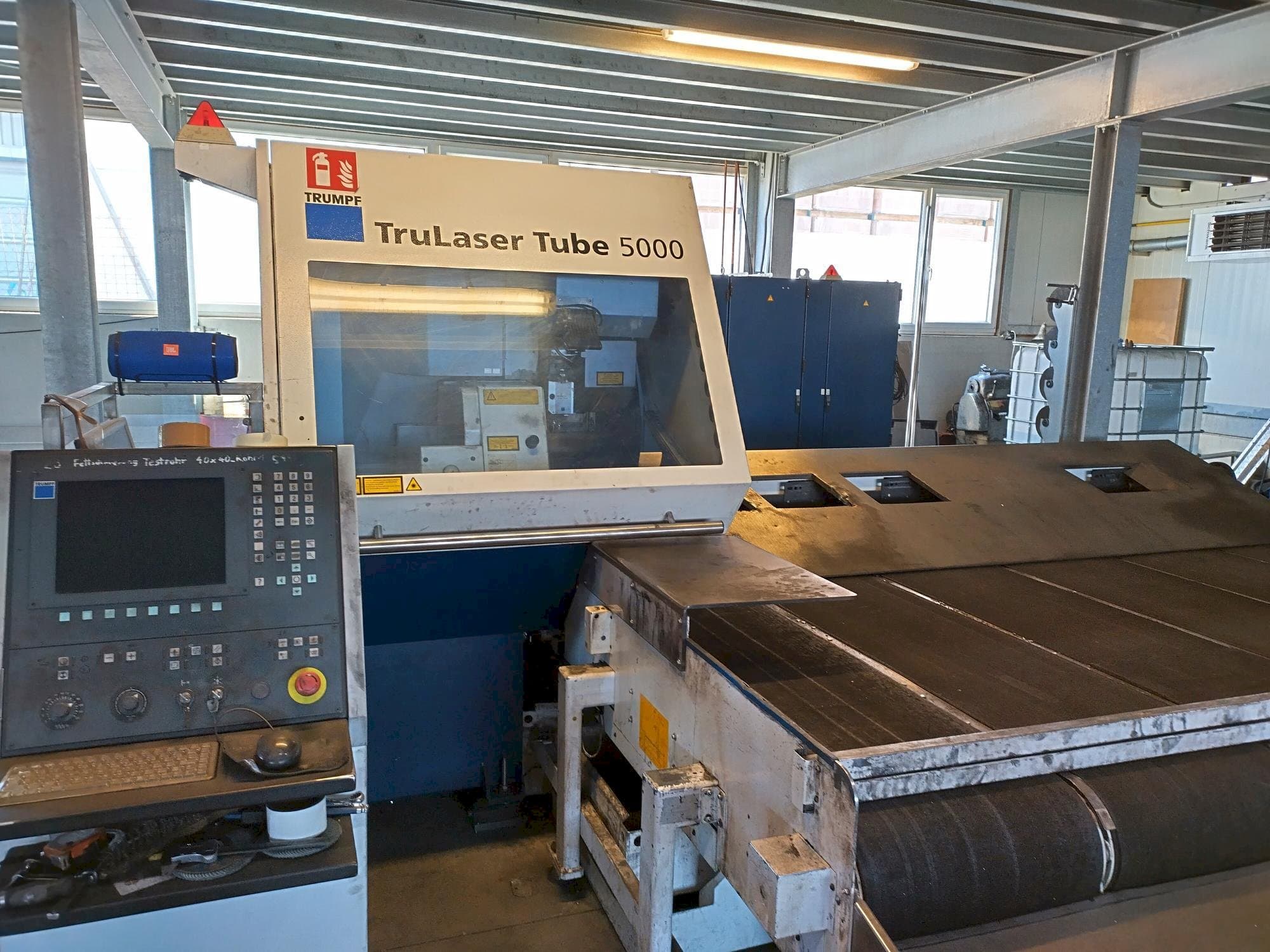Front view of Trumpf TruLaser Tube 5000 machine