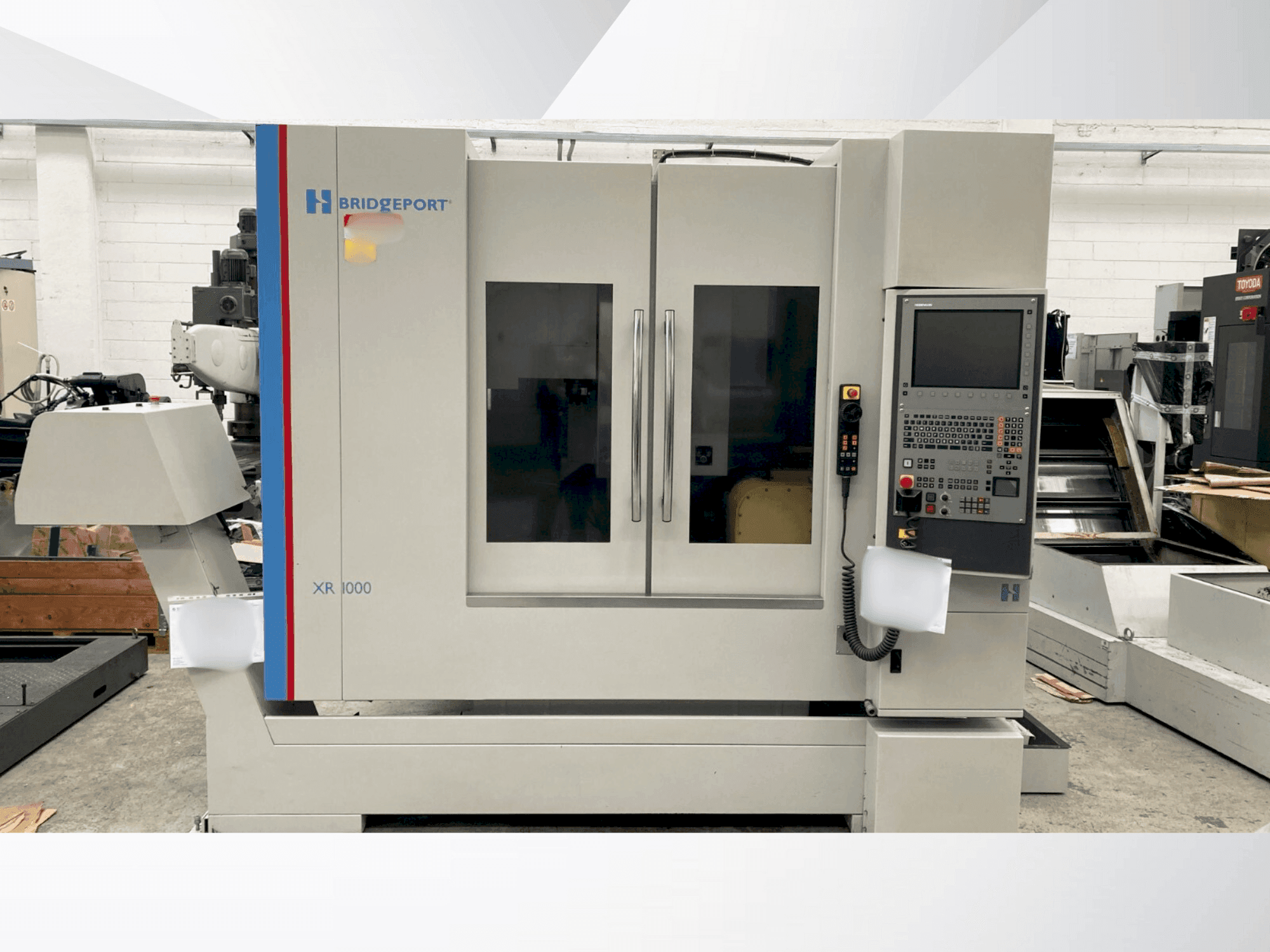 Front view of Bridgeport XR 1000 machine