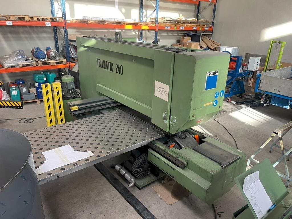 Front view of Trumpf TRUMATIC 240 machine