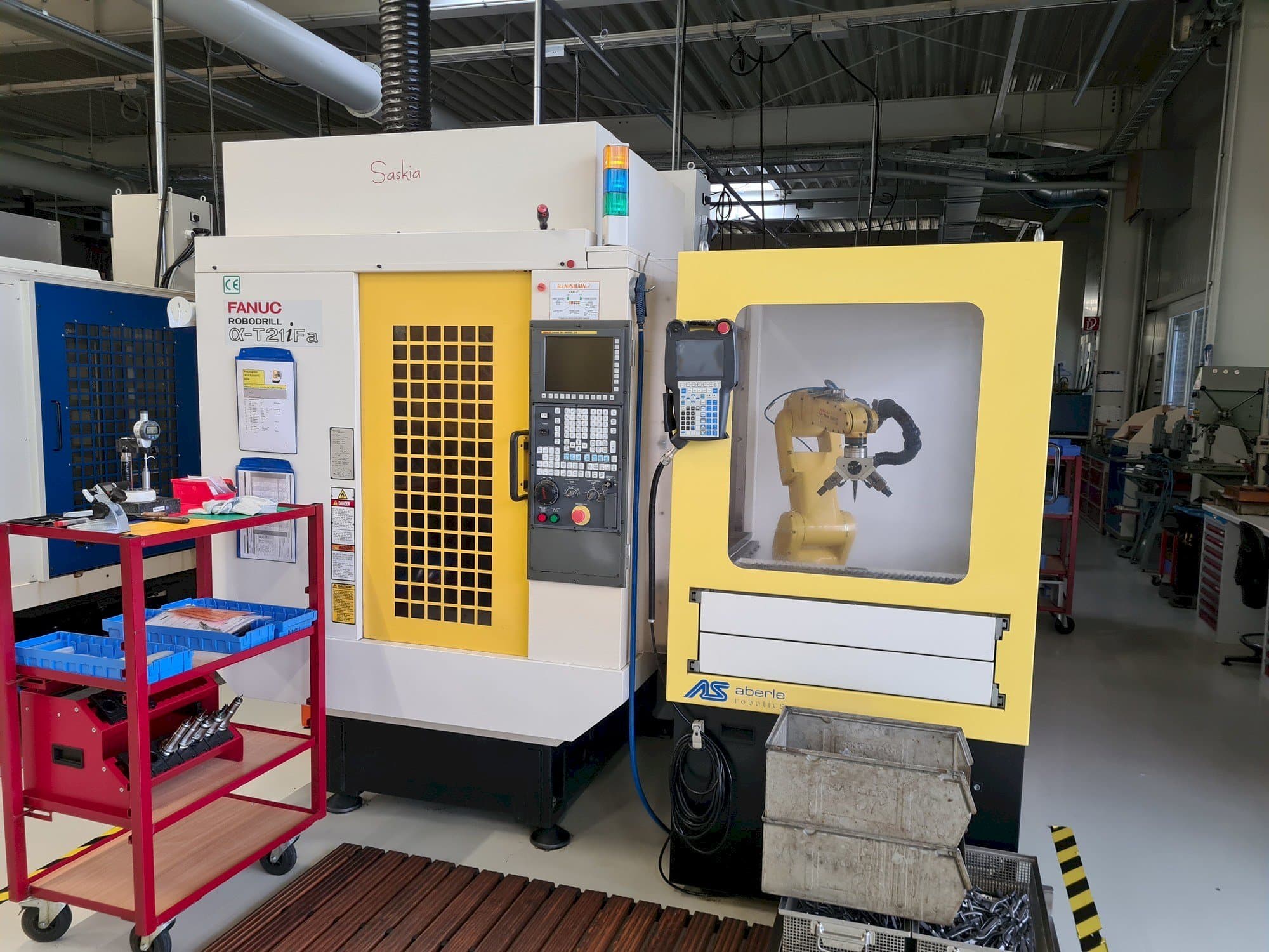 Front view of FANUC Robodrill ALPHA T21iFA machine