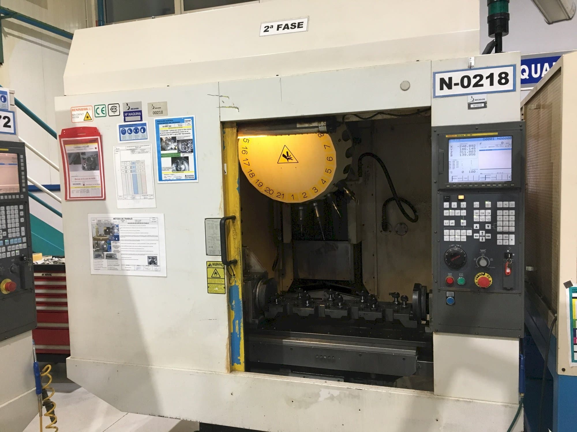 Front view of FANUC Robodrill alfa-T-21iDL  machine