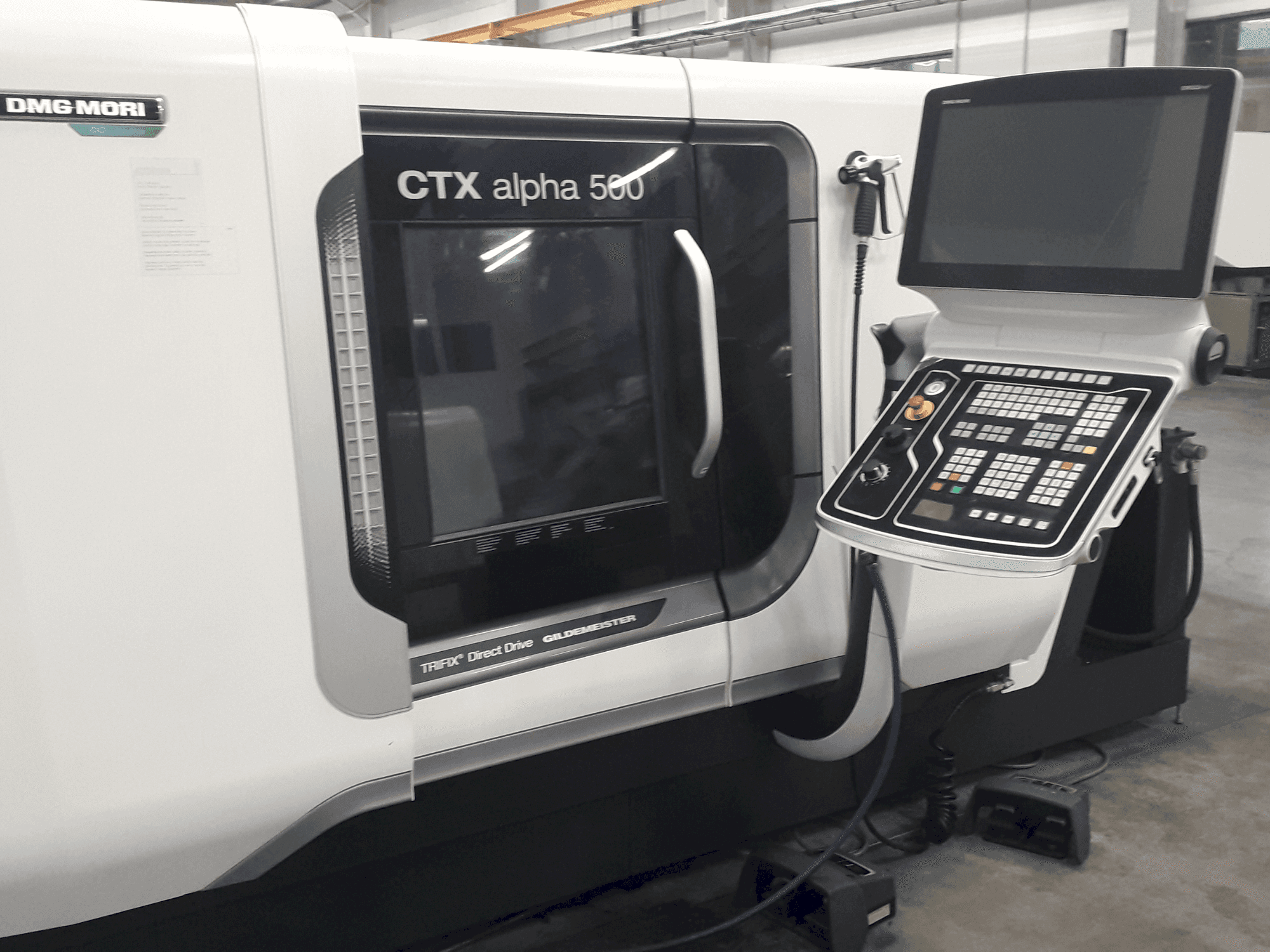Front view of DMG MORI CTX Alpha 500 V6  machine