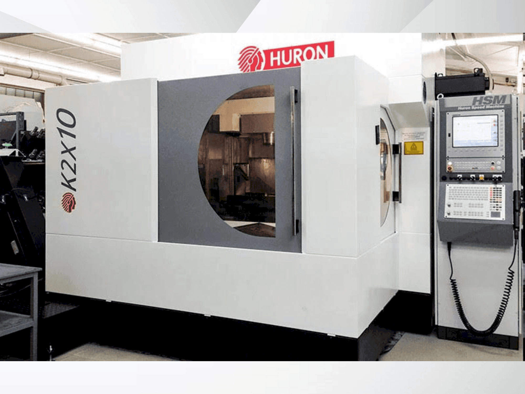 Front view of Huron K2X10 machine