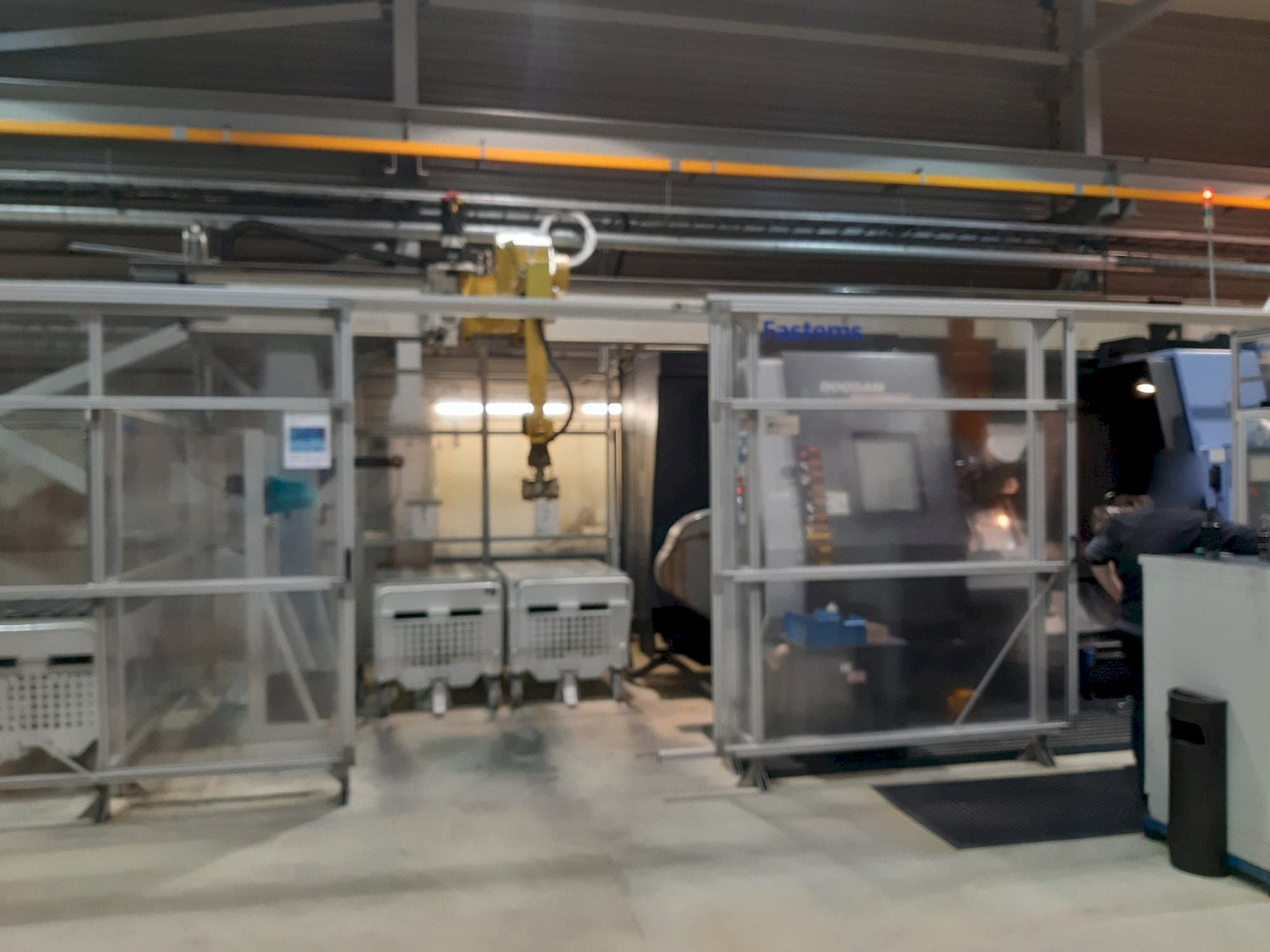 Front view of Fastems RPC-70 with Fanuc M-710iC machine